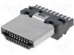 Жак HDMI-W2 HDMI plug, 19pin, without back shell Брой контакти 19